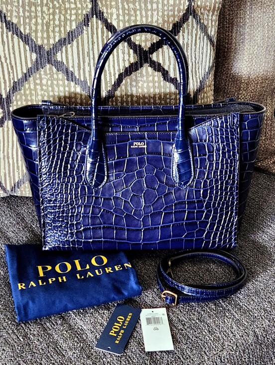 Polo Ralph Lauren Other - 💙VERY HTF Polo Ralph Lauren💙 - Royal Blue Large Sloane Satchel Bag
